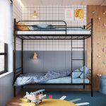 Beliche Solteiro em Ferro James - Branco/Preto - Imagem 2