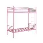 Beliche Solteiro em Ferro James Rosa bebe - Imagem 6
