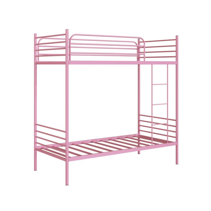 Beliche Solteiro em Ferro James Rosa bebe - Imagem 6