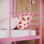 Beliche Solteiro em Ferro James Rosa bebe - Imagem 2