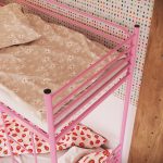 Beliche Solteiro em Ferro James Rosa bebe - Imagem 3