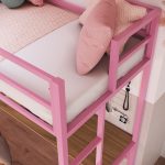 Beliche Suspenso com mesa Jolie - Rosa bebê - Imagem 3