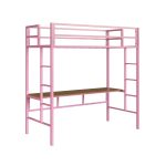 Beliche Suspenso com mesa Jolie - Rosa bebê - Imagem 5