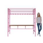 Beliche Suspenso com mesa Jolie - Rosa bebê - Imagem 6
