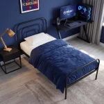 Cama Solteiro de Ferro Juliet - preto — vista cima | Camas e Beliches